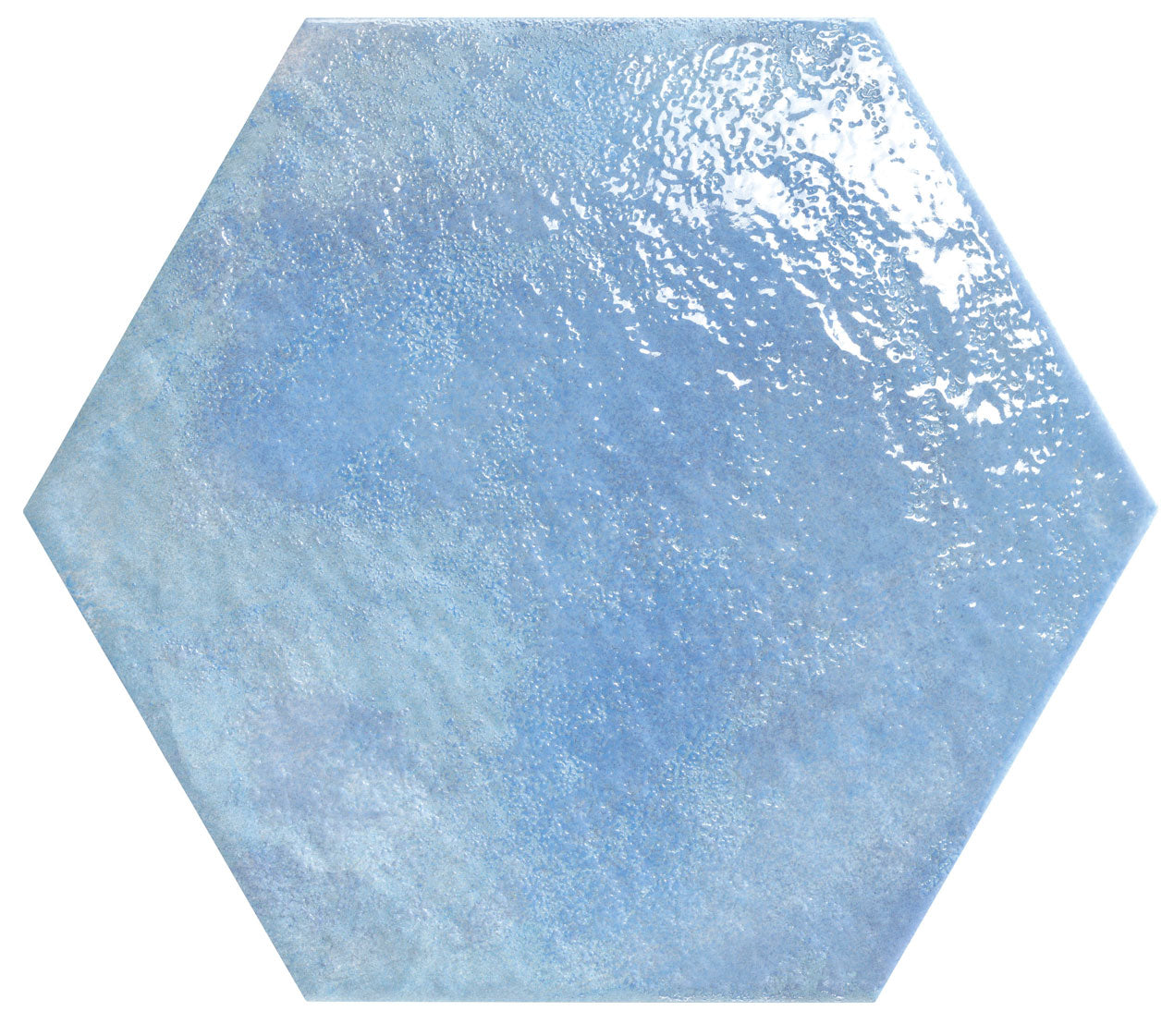 Carrelage hexagonal effet terre cuite Craft Sky 28,5x33 cm