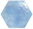 Carrelage hexagonal effet terre cuite Craft Sky 28,5x33 cm