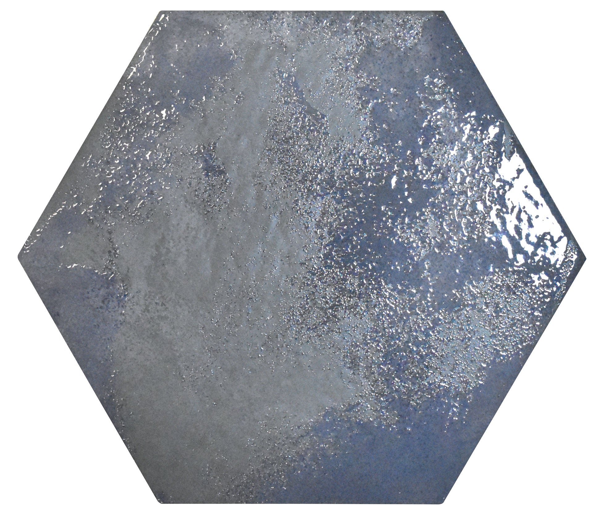 Carrelage hexagonal effet terre cuite Craft Navy 28,5x33 cm