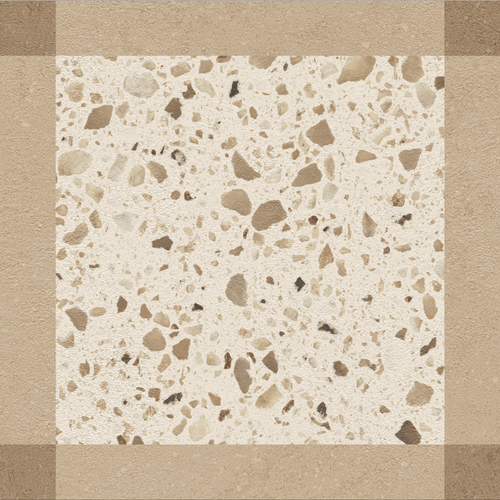 Carrelage décor terrazzo Croma Clay Décor mat 25x25 cm
