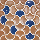 Carrelage imitation terre cuite - Bari lattice cotto cobalt 33x33 - 0.89 m²/colis