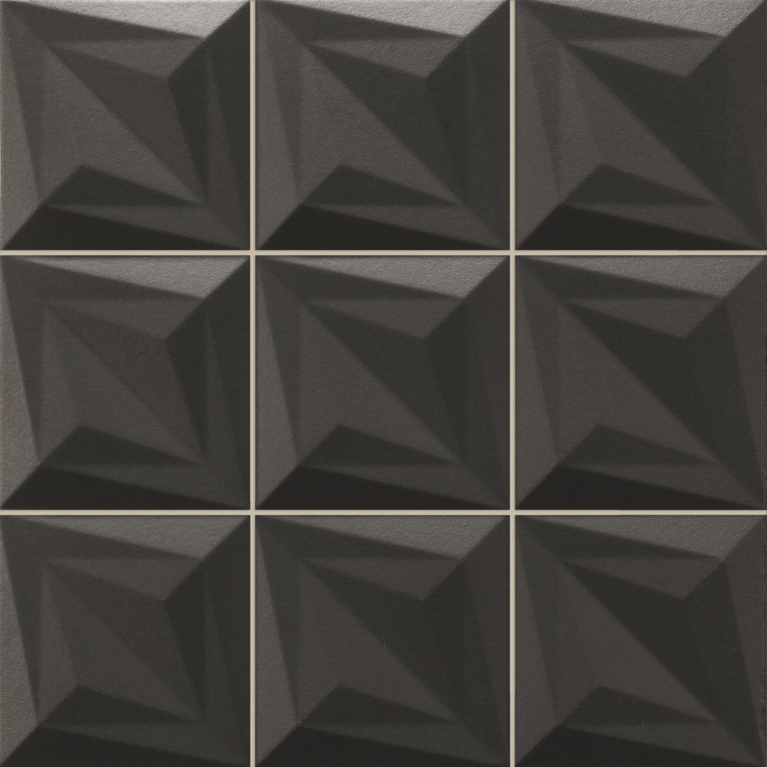 Carrelage effet métal Delta Negro 33x33 cm