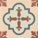 Carrelage à motif graphique Hanoi Salmon 33x33 cm