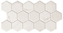 Carrelage hexagonal à motif décoratif Hex Calacatta 26,5x51 cm