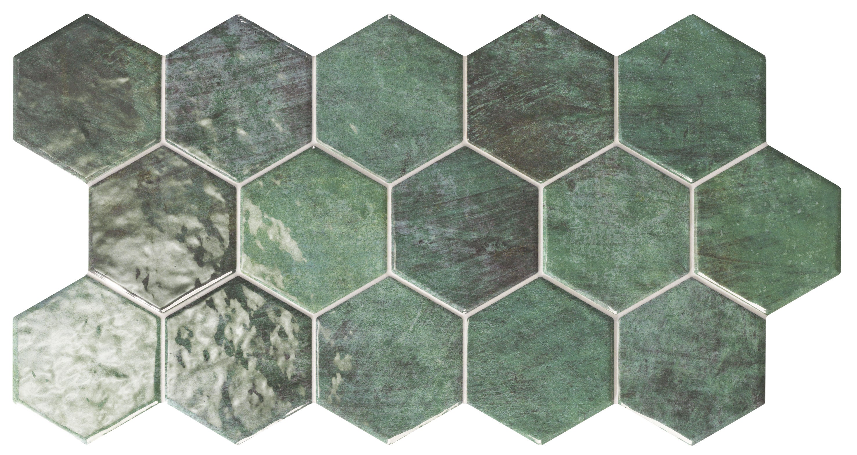Carrelage hexagonal effet zellige Hex Zellige 26,5x51 cm