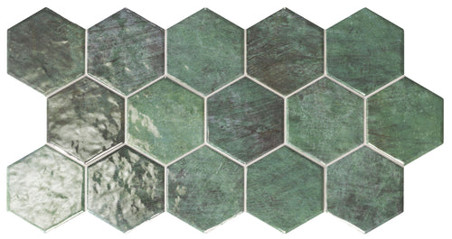 Carrelage hexagonal effet zellige Hex Zellige 26,5x51 cm