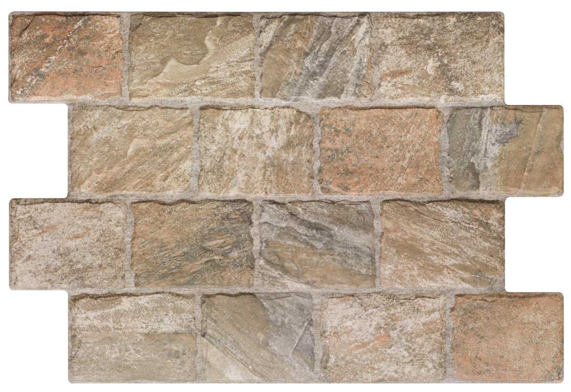 Carrelage effet pierre Dukkan Natural 44x66 cm