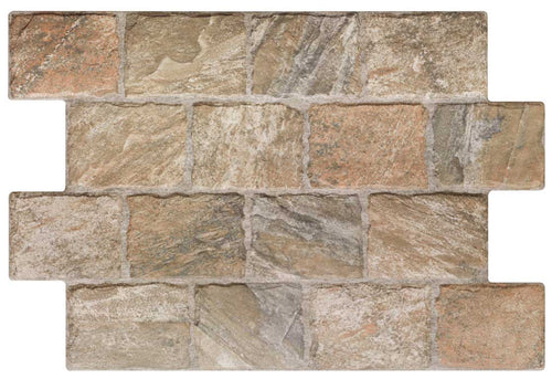 Carrelage effet pierre Dukkan Natural 44x66 cm