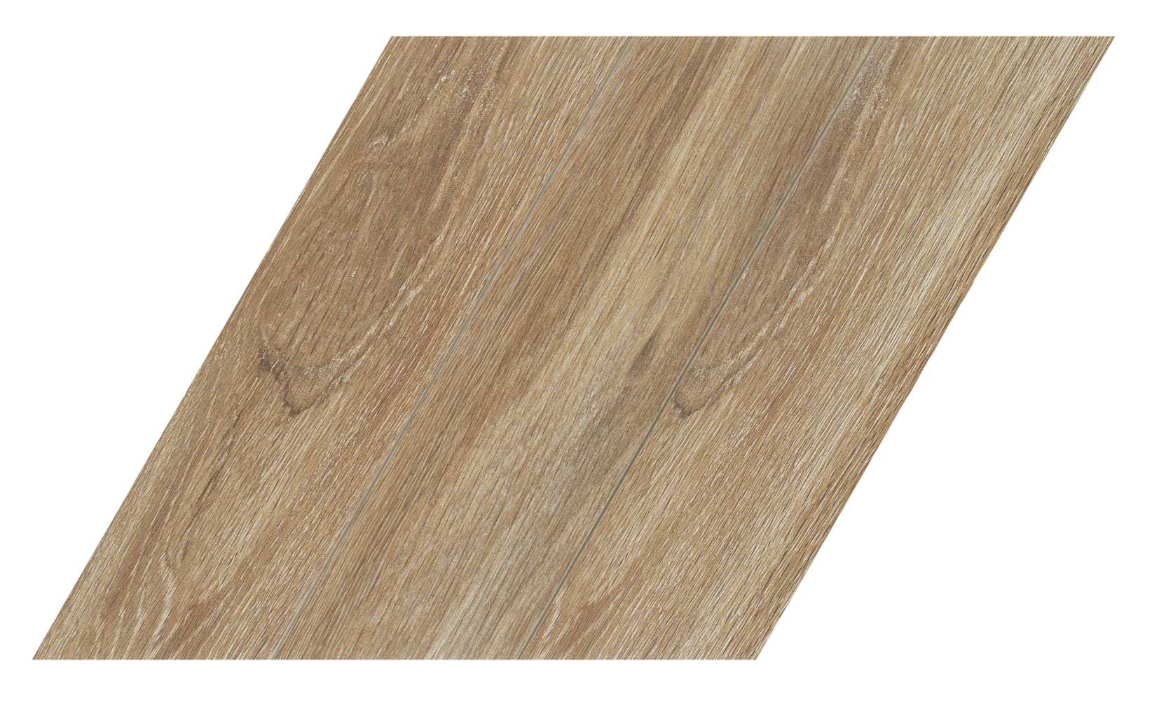 Carrelage losange effet bois Diamond Timber Walnut Chevron (L) 70x40 cm