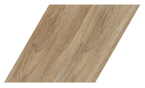 Carrelage losange effet bois Diamond Timber Walnut Chevron (L) 70x40 cm