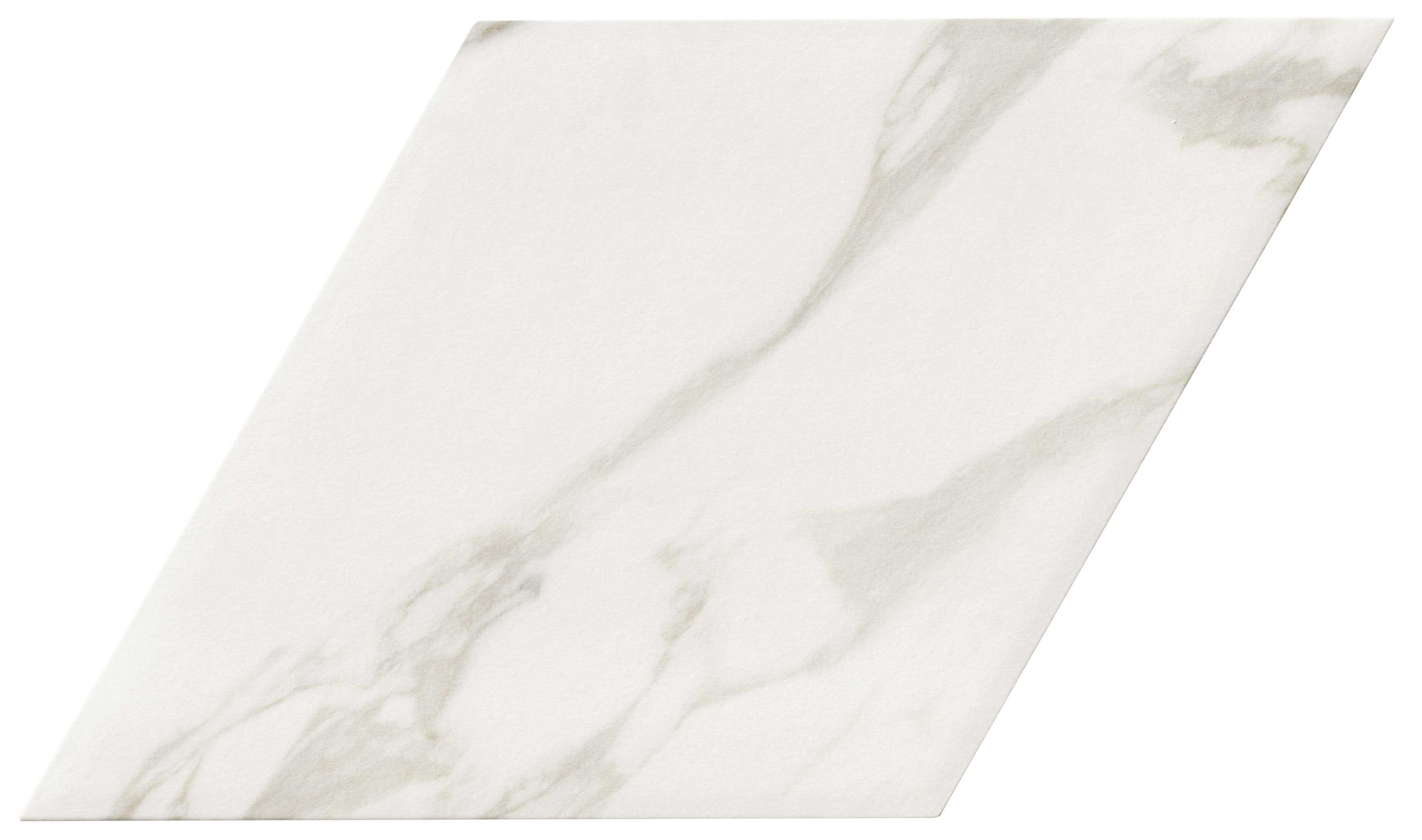 Carrelage losange effet marbre Diamond Statuario 70x40 cm