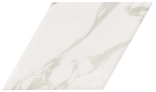 Carrelage losange effet marbre Diamond Statuario 70x40 cm