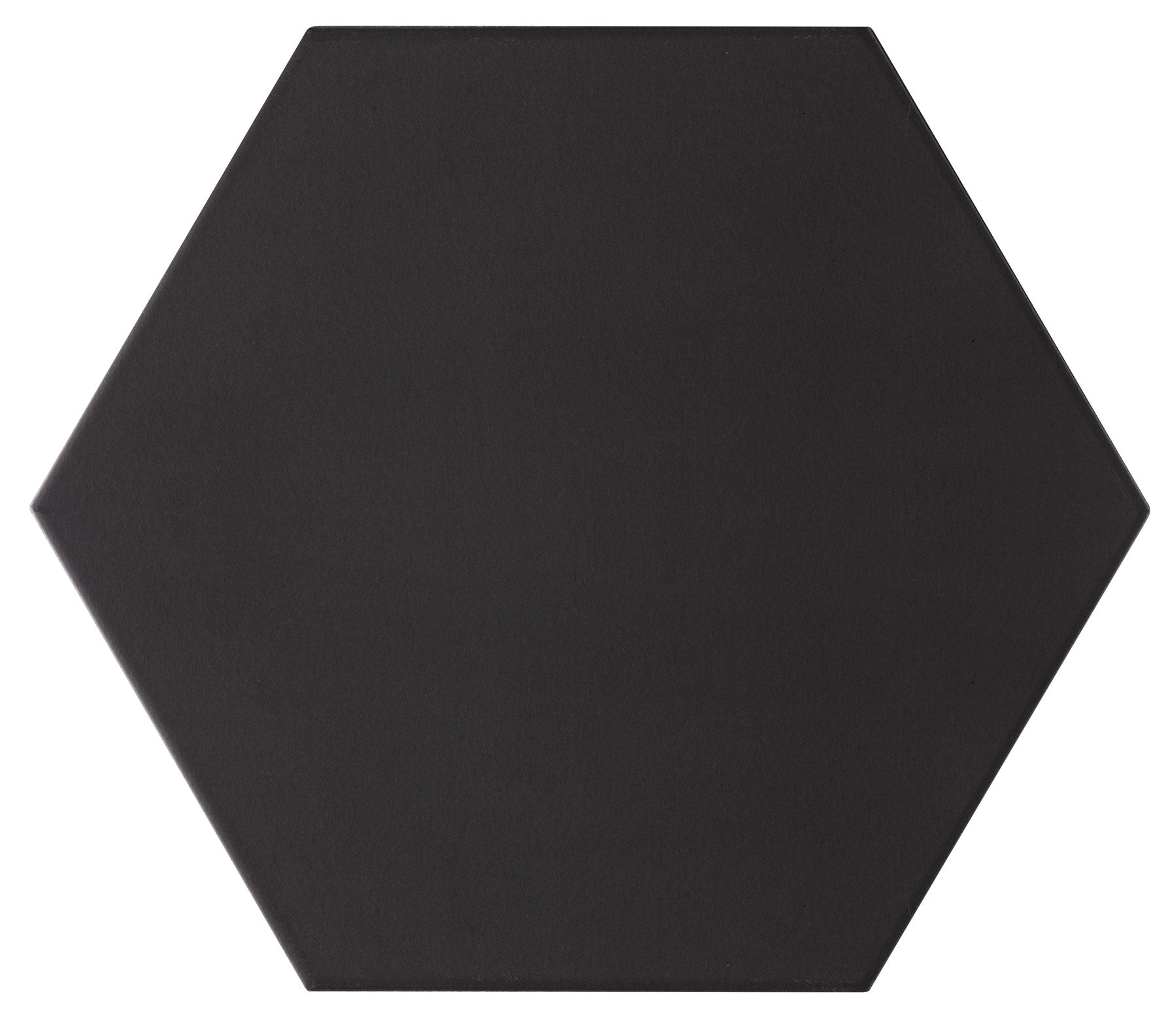 Carrelage hexagonal à motif géométrique Opal Negro 28,5x33 cm