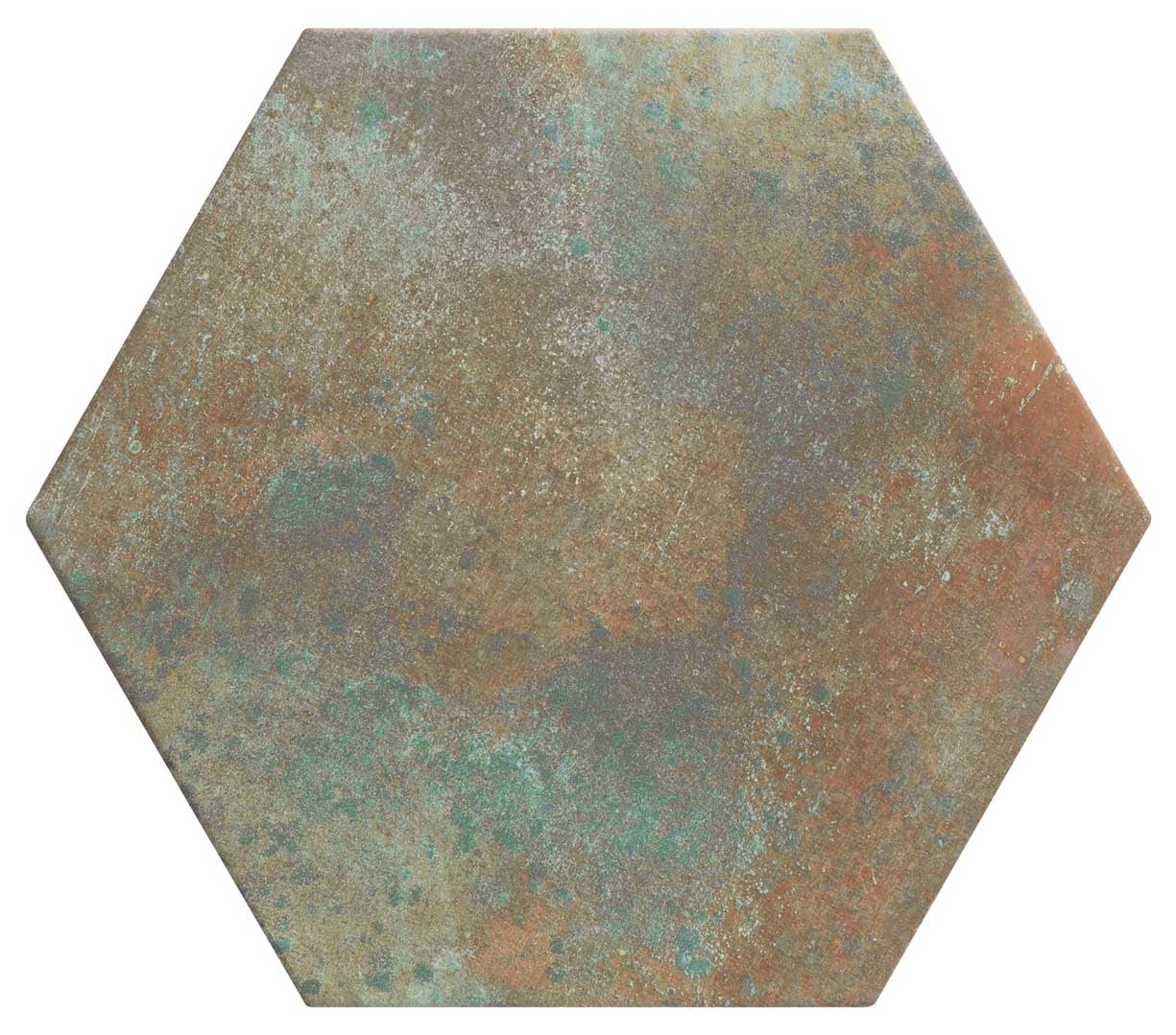 Carrelage hexagonal effet terre cuite Donegal Forest 28,5x33 cm