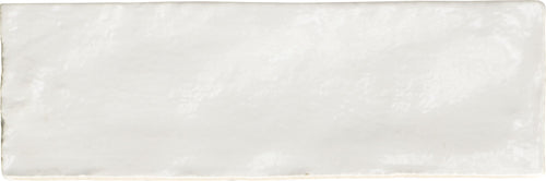 Riad White – Faïence murale blanche brillante 6,50x20 cm