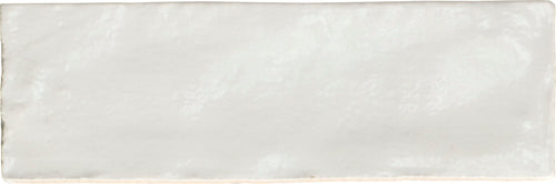 Riad White – Faïence murale blanche brillante 6,50x20 cm