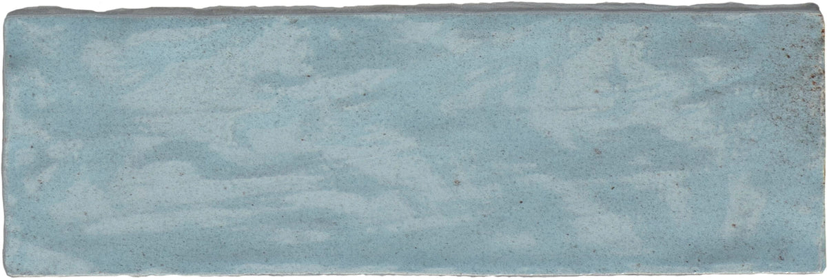 Riad Sky – Faïence murale bleu ciel brillante 6,50x20 cm