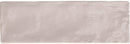 Riad Pink – Faïence murale rose poudré brillante 6,50x20 cm