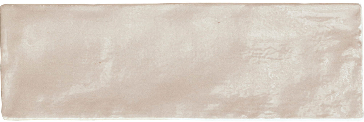 Riad Sand – Faïence murale beige sable brillante 6,50x20 cm