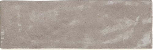 Riad Taupe – Faïence murale taupe brillante 6,50x20 cm