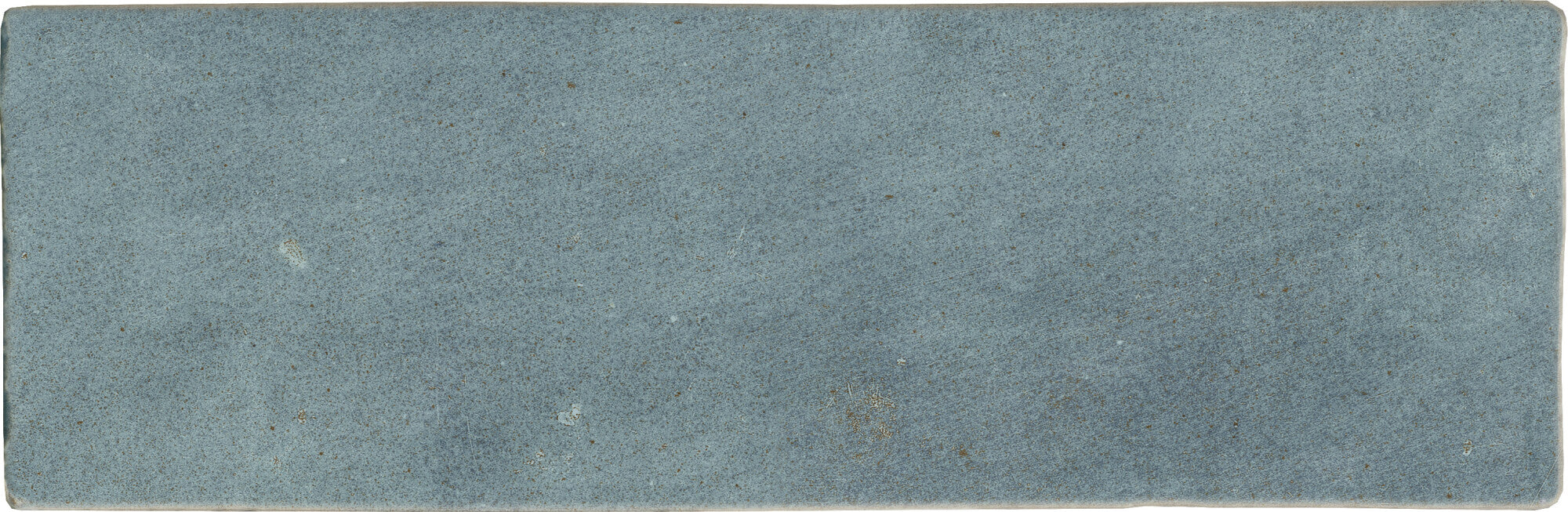Faïence effet zellige Sahn Aqua 6,5x20 cm