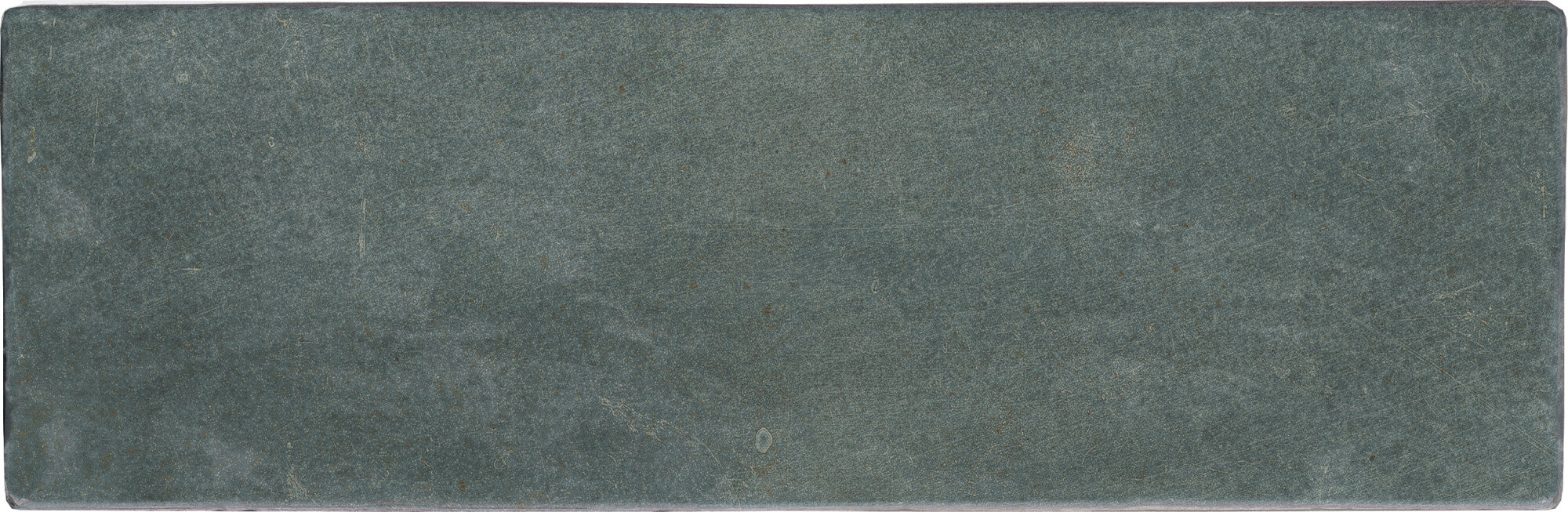 Faïence effet zellige Sahn Green 6,5x20 cm