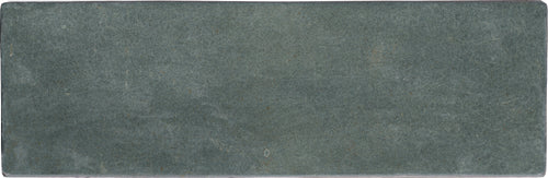 Faïence effet zellige Sahn Green 6,5x20 cm