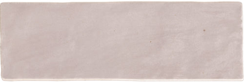 Faïence effet zellige Sahn Pink 6,5x20 cm