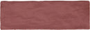 Faïence effet zellige Sahn Red 6,5x20 cm