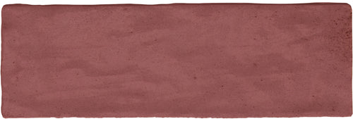 Faïence effet zellige Sahn Red 6,5x20 cm