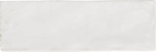 Faïence effet zellige Sahn White 6,5x20 cm