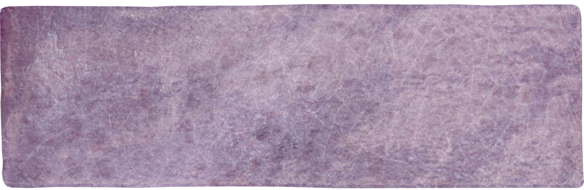Faïence effet zellige Dyroy Aubergine 6,5x20 cm