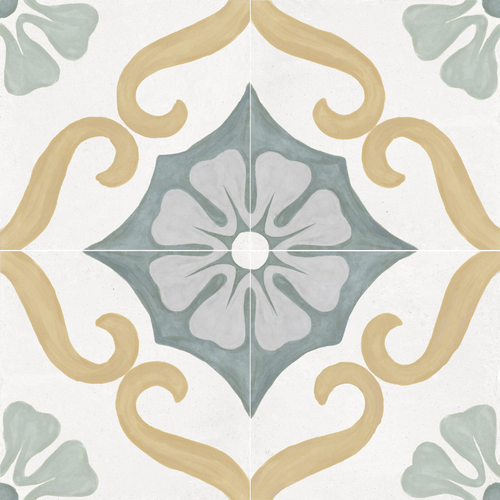 Carrelage imitation ciment SOROA AQUA 22x22 cm