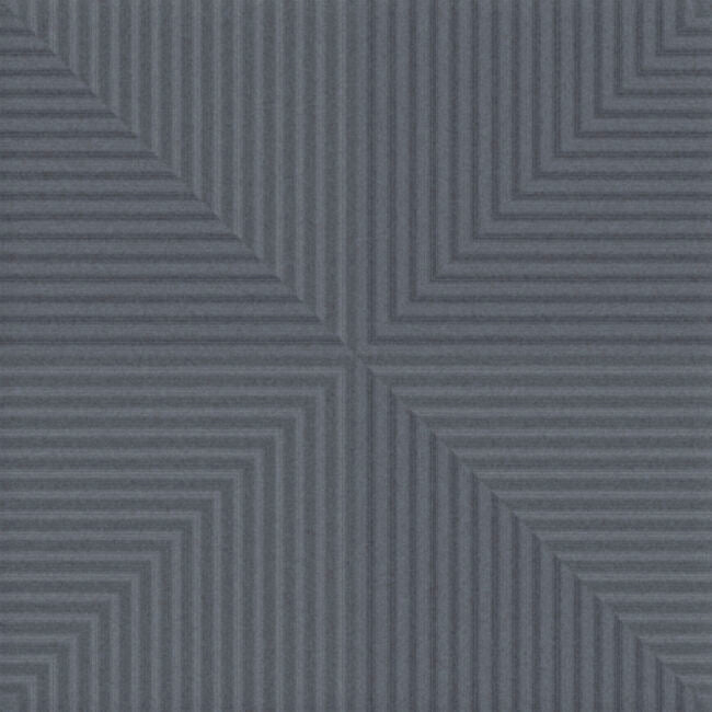 Faïence murale 3D Pique Anthracite 10x10 cm – vue du carreau