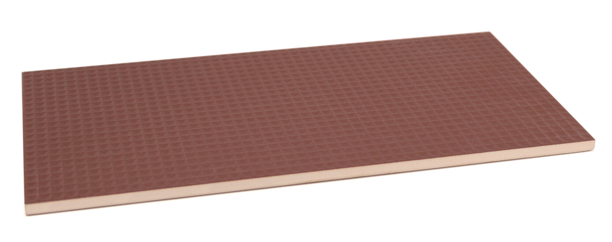 Faïence murale relief Pique Waffle Bordeaux 20x40 cm