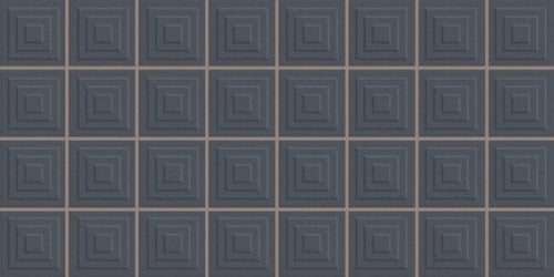 Faïence murale relief Pique Mosaic Anthracite 20x40 cm – vue du carreau