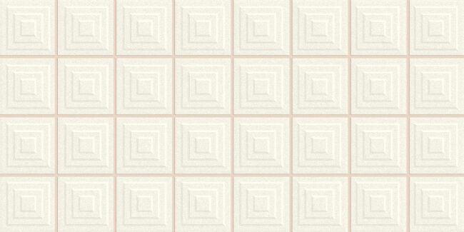 Faïence murale relief Pique Mosaic White 20x40 cm – vue du carreau