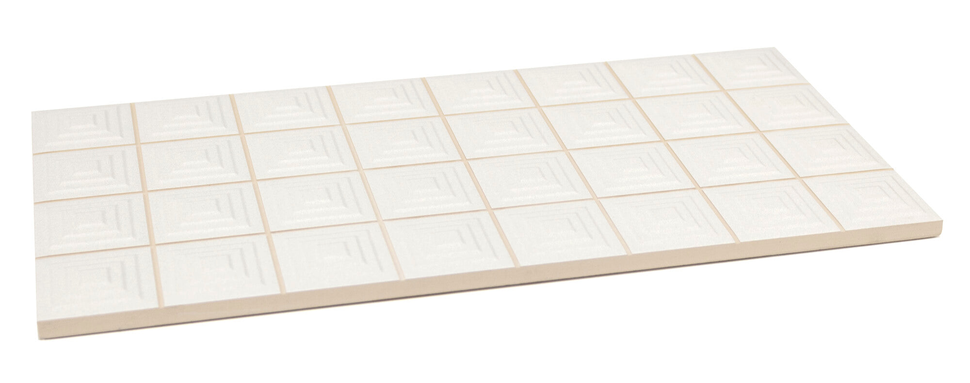 Faïence murale relief Pique Mosaic White 20x40 cm