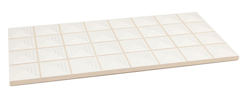 Faïence murale relief Pique Mosaic White 20x40 cm