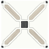 TANGER SAND CROSS : carrelage décoratif mat 12,3x12,3