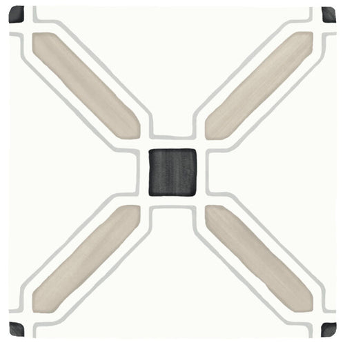 TANGER SAND CROSS : carrelage décoratif mat 12,3x12,3