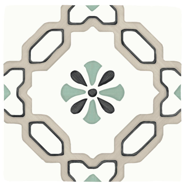 TANGER SAND LILY : carrelage décoratif mat 12,3x12,3