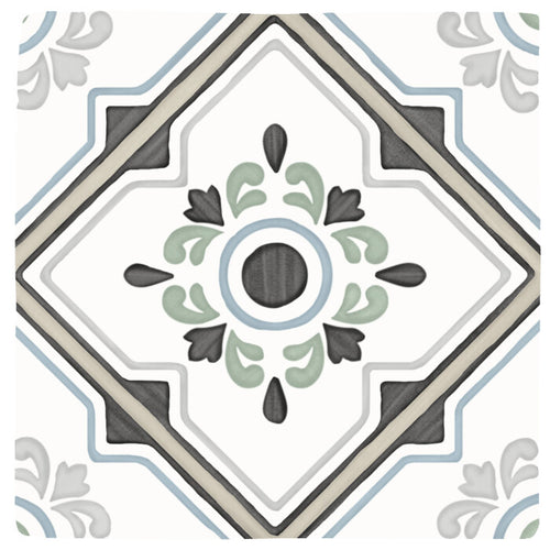 TANGER SAND BLOOM : carrelage décoratif mat 12,3x12,3