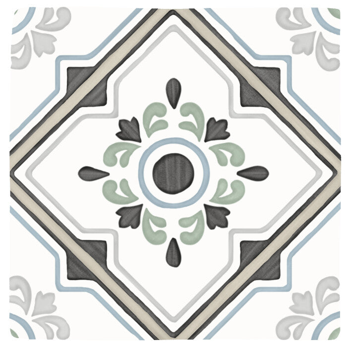 TANGER SAND BLOOM : carrelage décoratif mat 12,3x12,3