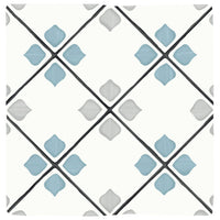 TANGER SILVER RHOMB : carrelage décoratif mat 12,3x12,3