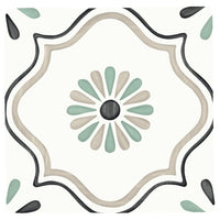 TANGER SAND FLOWER : carrelage décoratif mat 12,3x12,3