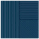 Faïence décorative Lins Navy 20x20 cm