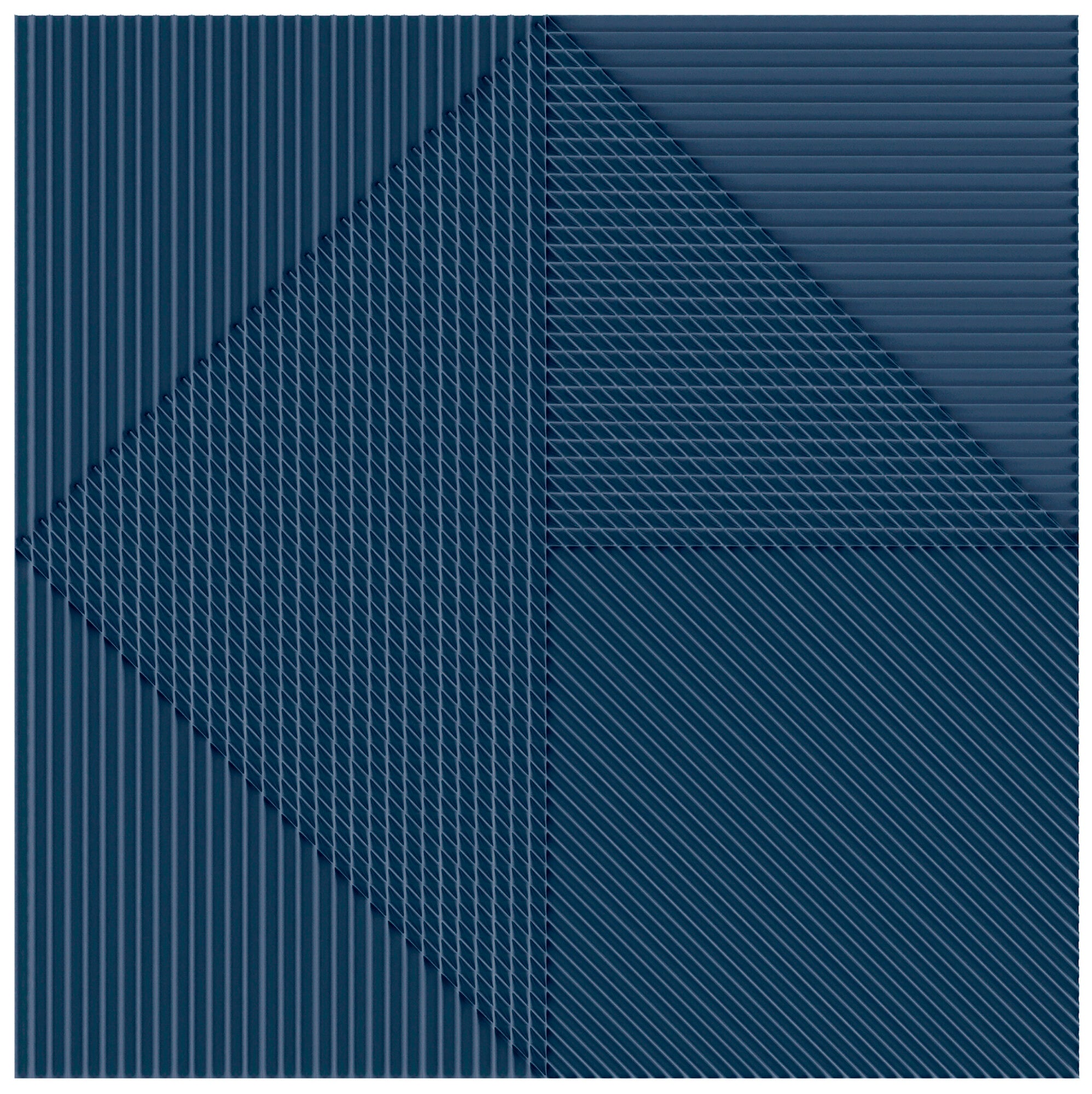 Faïence décorative Lins Navy 20x20 cm