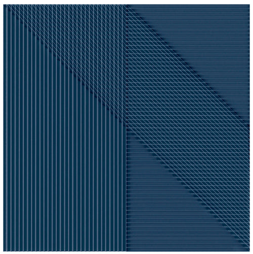 Faïence décorative Lins Navy 20x20 cm