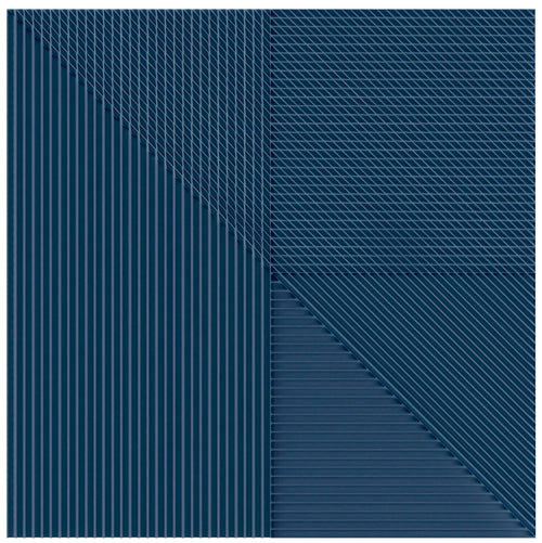 Faïence décorative Lins Navy 20x20 cm
